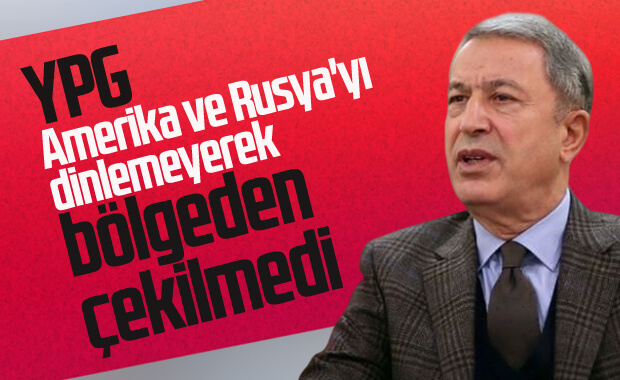 Akar: YPG bölgeden çekilmedi