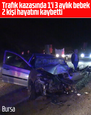 Bursa'da otomobil ile minibüs çarpıştı