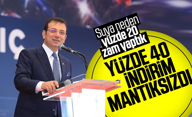 Ekrem İmamoğlu'ndan su zammıyla ilgili açıklama