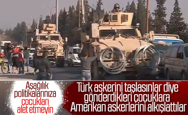 ABD askerlerine Kamışlı'da sevgi gösterisi