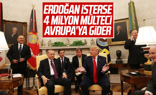 Trump: Türkiye isterse AB'ye 4 milyon mülteci gönderir