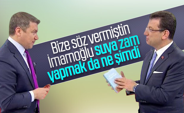İsmail Küçükkaya, İstanbul'daki su zammına kızdı