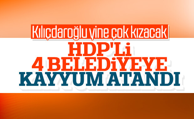 HDP'li 4 belediyeye kayyum