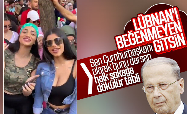 Cumhurbaşkanı Avn'ın sözleri, Lübnanlıları sokağa döktü