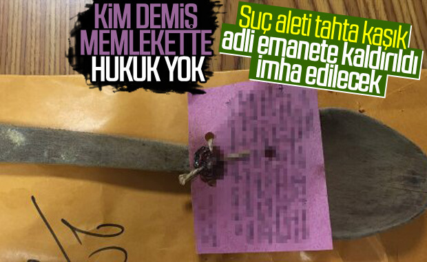 Samsun'da suç aleti sayılan tahta kaşık imha edilecek