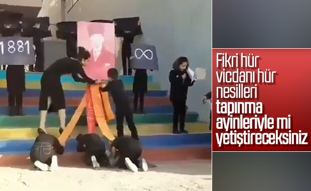 İlkokuldaki Atatürk töreni tartışmalara neden oldu