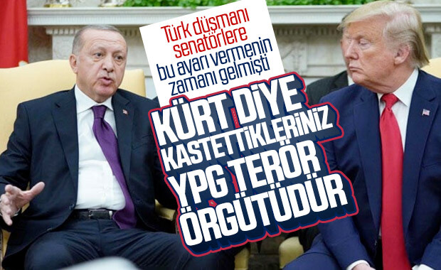 Cumhurbaşkanı Erdoğan'dan senatörlere YPG düzeltmesi
