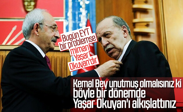 Kılıçdaroğlu, Yaşar Okuyan'ı alkışlattı