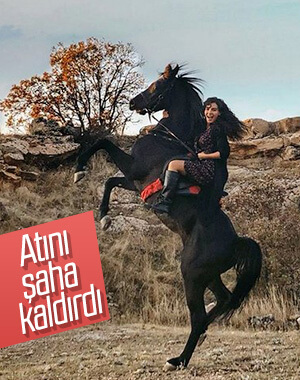 Ebru Şahin'den atlı fotoğraf