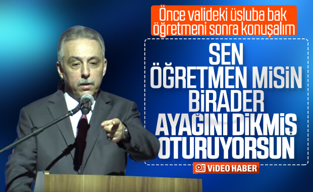 Konya Valisi, oturuşunu beğenmediği öğretmeni fırçaladı