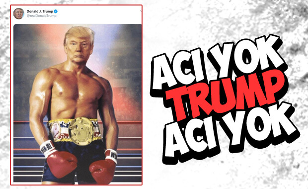 Trump'tan montajlı Rocky paylaşımı