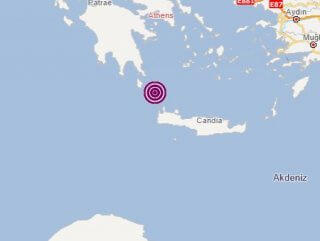 Yunanistan'da 5.9 büyüklüğünde deprem 