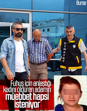 Bursa'da fuhuş için anlaştığı kadını öldürdü