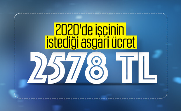 Türk-İş'in 2020 için asgari ücret teklifi
