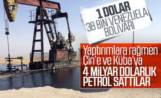 Venezuela yaptırımlara rağmen 4 milyar dolarlık petrol sattı
