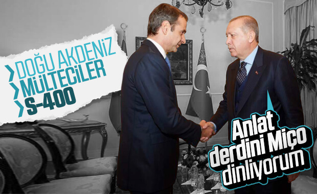 NATO Zirvesi'nde Erdoğan-Miçotakis görüşmesi