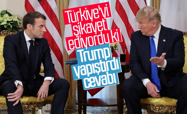 Macron Türkiye'yi eleştirirken Trump savundu
