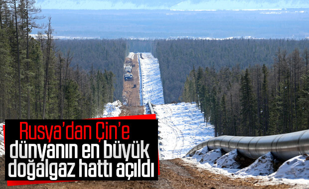 Rusya ile Çin arasında devasa doğalgaz hattı açıldı