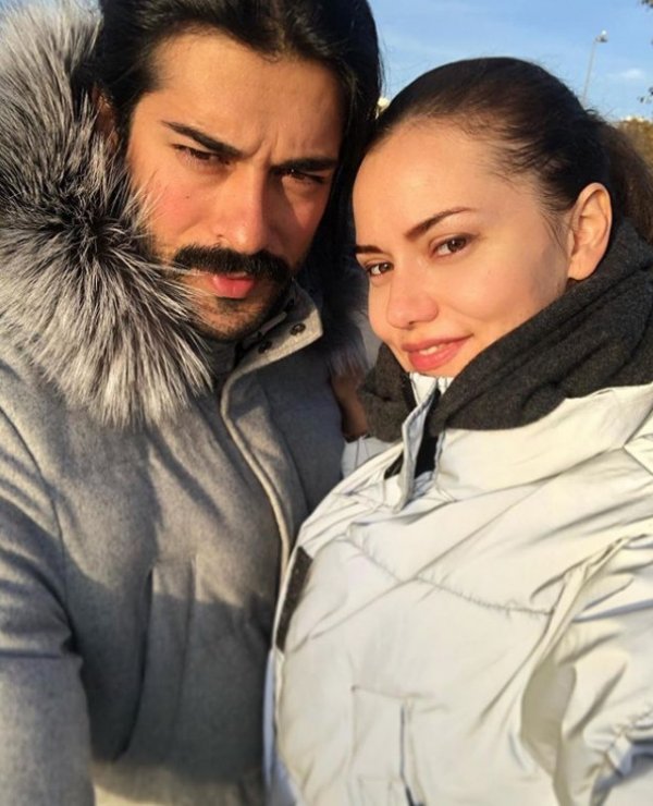 Fahriye Evcen'den kış pozu