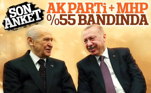 AK Parti ve MHP'nin oyları yükselişte
