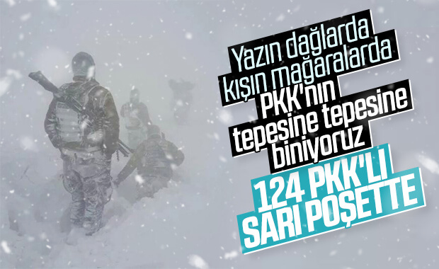 Kıran operasyonlarında 124 terörist öldürüldü