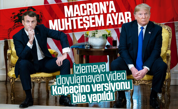 Trump, Macron’u köşeye sıkıştırdı