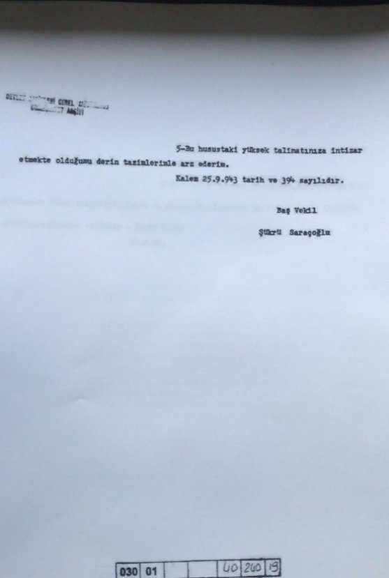 İsmet İnönü'nün 12 Ada'yı reddettiği belge paylaşıldı