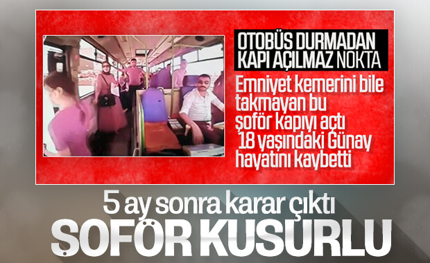 Günay Gönülaçar'ın ölümünde şoför tam kusurlu çıktı