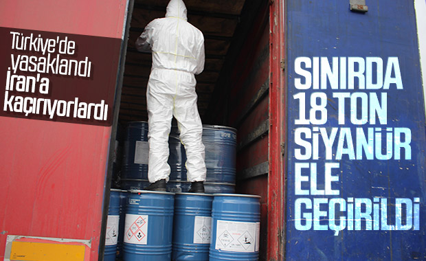 Gürbulak Sınır Kapısı'nda 18,4 ton siyanür bulundu