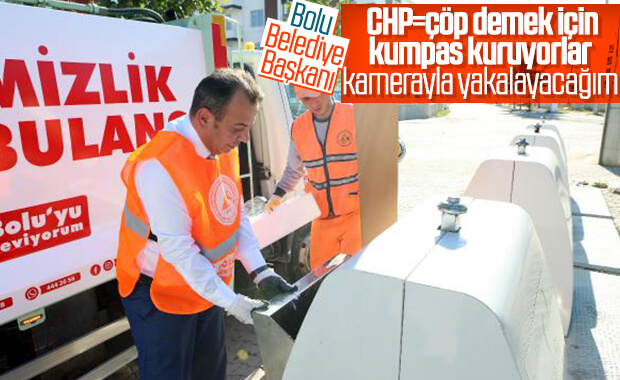 Bolu'da konteyner dışına çöp atanlar tespit edilecek