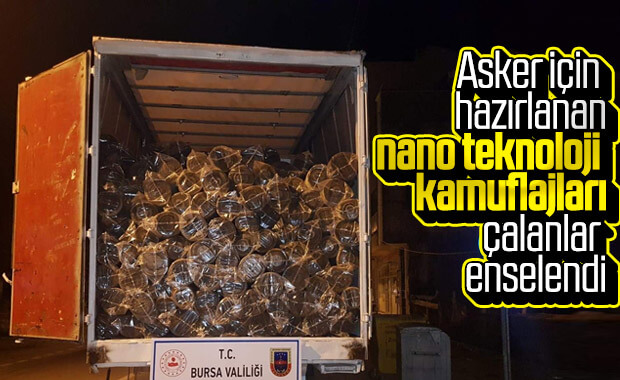 TSK için üretilen nano teknoloji kamuflajları çaldılar