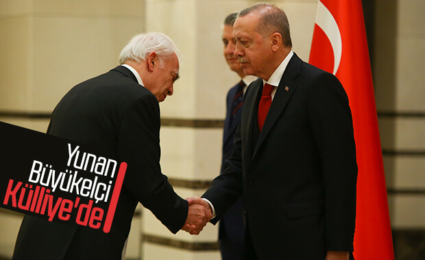 Cumhurbaşkanı Erdoğan Yunan Büyükelçi'yi kabul etti