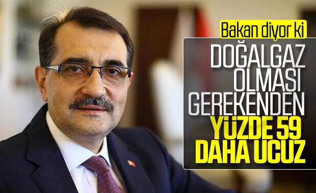 Enerji ve Tabii Kaynaklar Bakanı: Doğalgaz ucuz