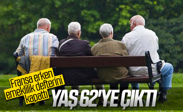 Fransa'da emeklilik yaşı 62 oldu