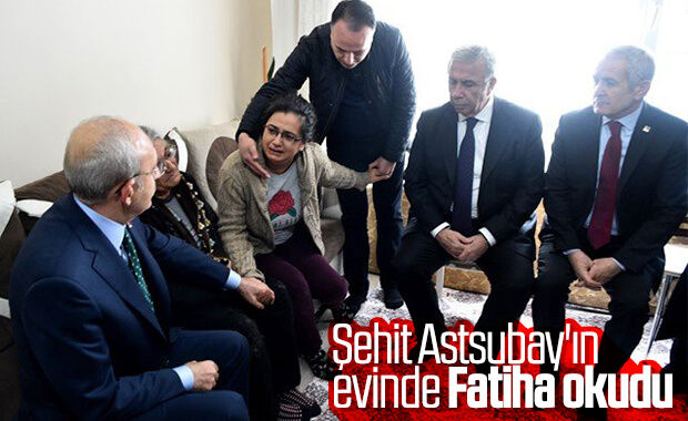 Kılıçdaroğlu şehit ailesini ziyarete gitti