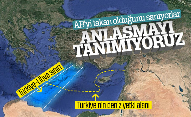 AB, Türkiye'nin Libya ile yaptığı anlaşmayı tanımadı