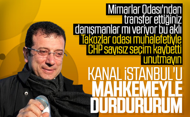 Ekrem İmamoğlu, Kanal İstanbul'u mahkemeye taşıyabilir
