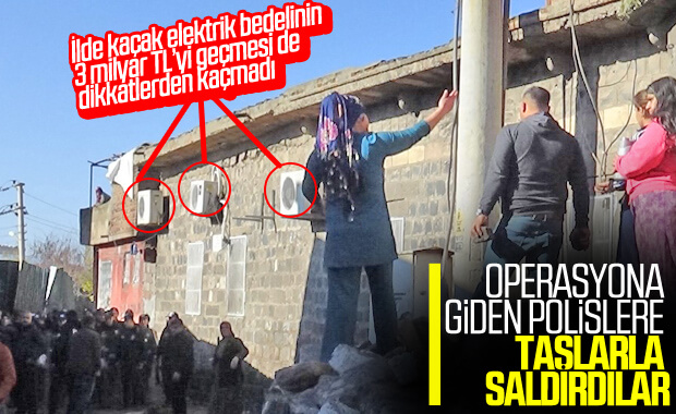 Diyarbakır'da polislere tarihi taşlarla saldırı