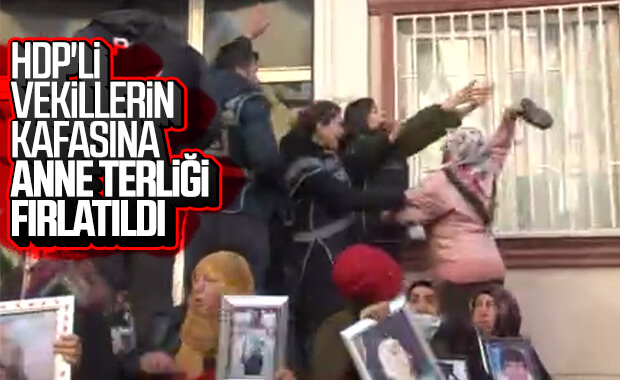 HDP'li vekillere annelerden terlik