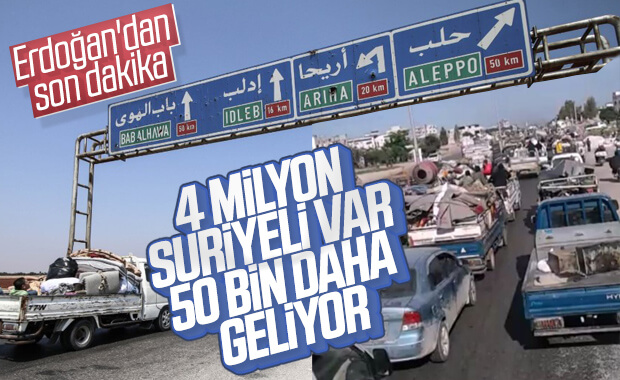 İdlib'den 50 bin mülteci Türkiye'ye geliyor