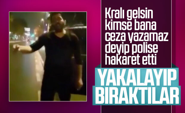 'Bana kimse ceza yazamaz' diyen sürücü gözaltına alındı