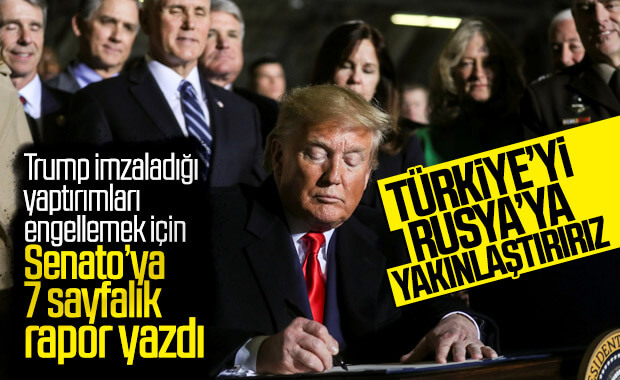 Trump'tan Türkiye'ye yaptırımları durdurmak için rapor