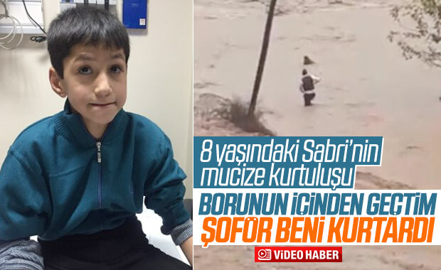 Sel sularına kapılan çocuk, yaşadıklarını anlattı