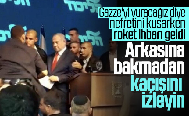 Netanyahu'yu kaçıran siren