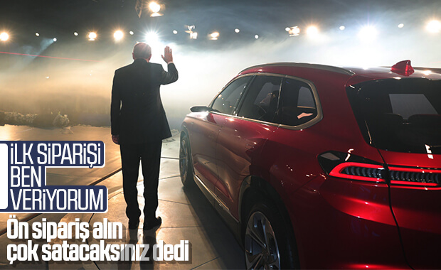Yerli otomobilde ilk ön sipariş Cumhurbaşkanı Erdoğan'dan