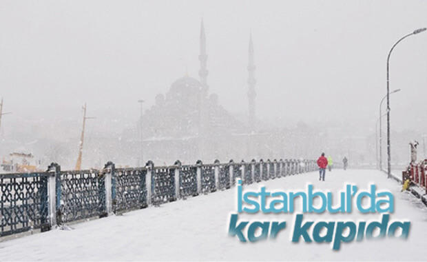 İstanbul'a kar geliyor