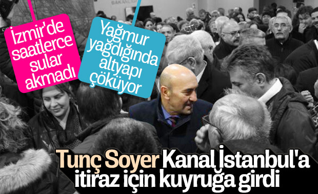 İzmir'de Kanal İstanbul'a itiraz kuyruğu