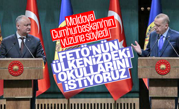 Erdoğan: Moldova'daki FETÖ okullarını bize devredin