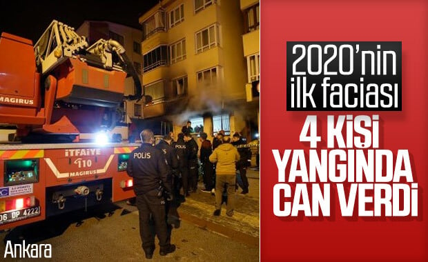 Ankara'da yangın: 4 ölü