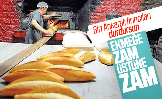 Ankara'da ekmek fiyatlarına bir zam daha